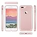 ULAK iPhone 7 Plus case, Slim Heavy Duty Cases Dual Layer Shock-Absorption Hybrid TPU Bumper Hard PC Protective Cover for Apple iPhone 7 Plus-Rose Gold