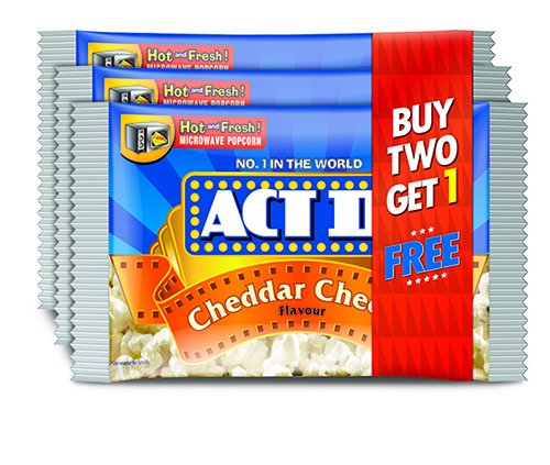 ACT II Popcorn MWPC, Cheddar Cheese,99g (Buy 2 Get 1 Free)