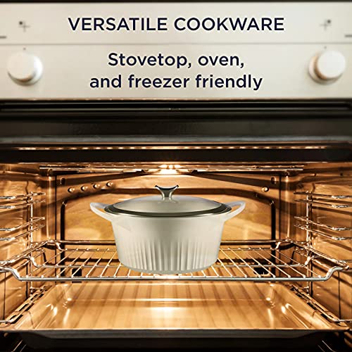 CorningWare, NonStick 5.5 Quart QuickHeat Dutch Oven Pot with Lid