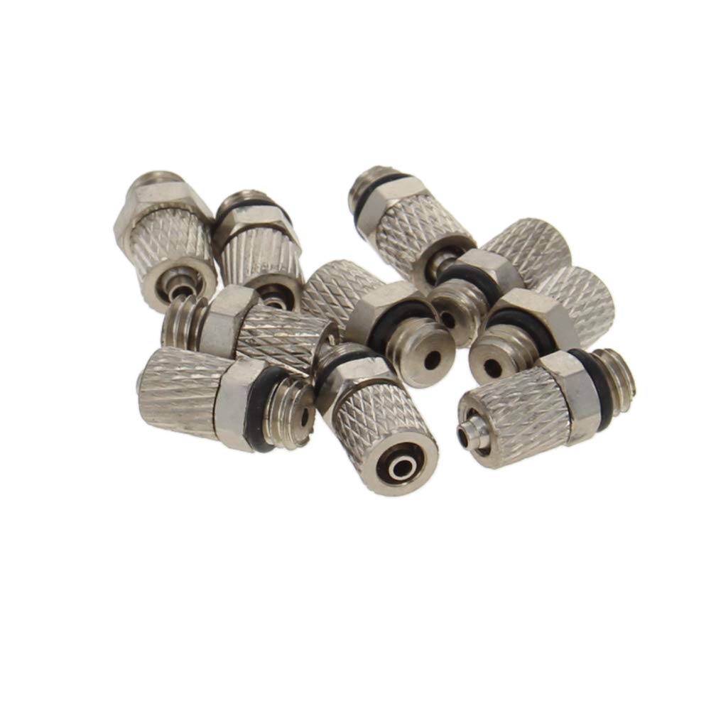 Othmro Brass Straight Union Push to Connect Tube Fitting 4mmx6mm Air Pipe MHC 4-M6 10pcs