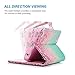 MOLLYCOOCLE iPod Touch 6 Case, Cherry Blossoms Pattern PU Leather Wallet Flip Case with Credit Card ID Holders TPU Soft Bumper Ultra Slim Purse Pockets Cover Case for iPod Touch 5