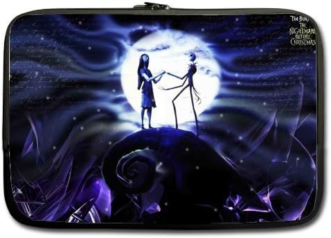 deardaling Nightmare Before Christmas Jack And Sally Custom Soft Laptop Sleeve Case Notebook Computer Bag Case Cover Without HandleInch 15.6inch(Twin Sides)