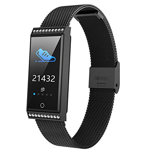 WoCoo Smartwatch IP68-Waterproof 0.96 inch Touch Screen Tracker Heart Rate Monitor Sleep Monitoring Smart Sports Watch（Black） - Thumbnail 7