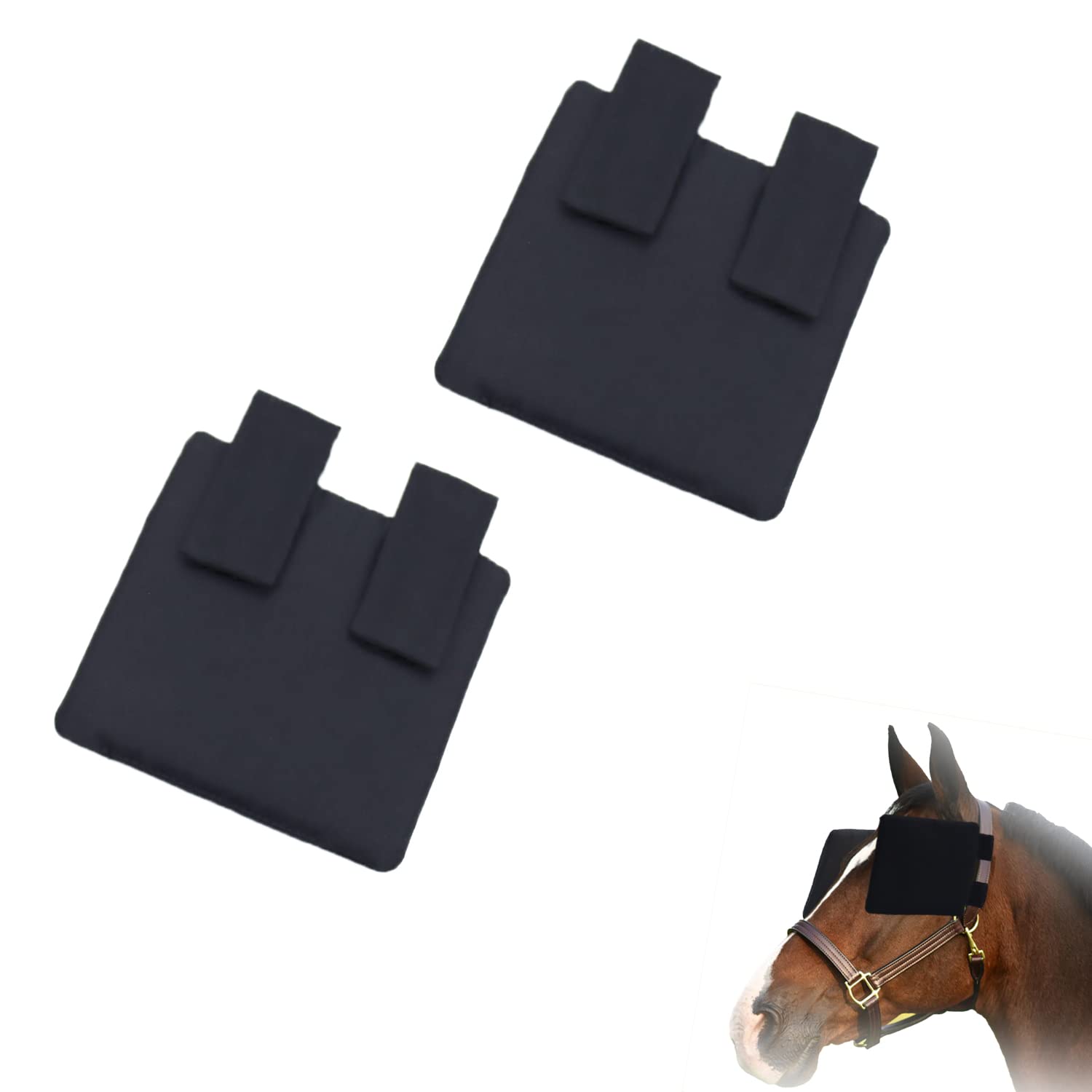 YUYUSO Horse Blinker Horse Eye Blinders for Racing Training Keep Calming Eye Side Shield