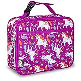 LONECONE Kids' Insulated Lunch Box - Cute Patterns for Boys and Girls, Mary the Unicorn, Standard with Buckle