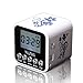 NIZHI Portable mini Speaker with FM Radio, Small Speakers with LCD, Alarm Clock , Micro tf Card, HD 5W, 6 Hours Playtime, Usb mp3 music player for Apple iPhone, iPad, Samsung GALAXY Series