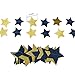 Outer Space Decorations Birthday Party Decorations 2pcs Navy Blue Glitter Gold Paper Star Garlands Star String for Baby Shower Decorations