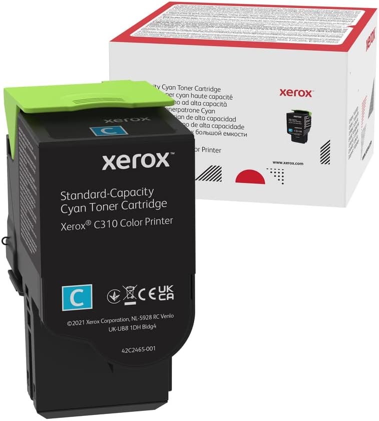 Xerox C310 C315 Cyan Standard Capacity Toner Cartridge 2000 Pages 006R04357