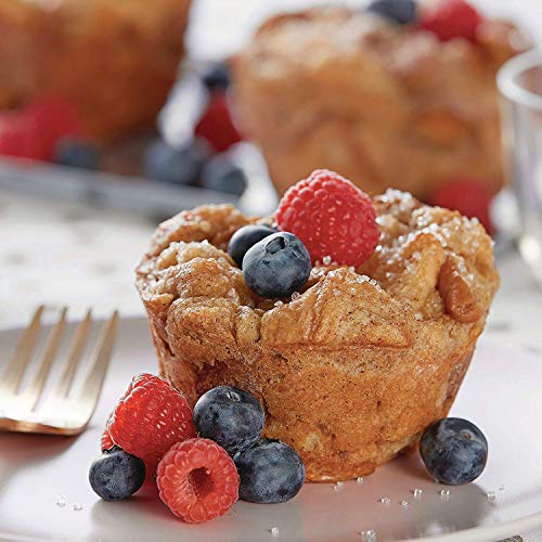 Premium Non-Stick Bakeware Muffin and Cupcake Pan, 6-Cup