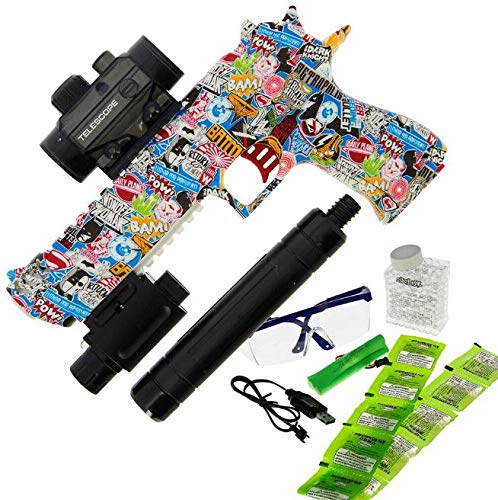 Gel Soft Sport Blaster Eagle Set USB battery Operated Rapid Fire 20m RANGE Adults and Kids