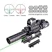Pinty Rifle Scope 3-9x32 Rangefinder Illuminated Reflex Sight 4 Reticle Green Dot Laser Sight primary
