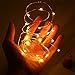 6 Pack Warm White 20 LED Wine Bottle Lights,Ultra Bright Copper String Starry Cork Lights, Table Centerpieces For Bottle DIY,Party,Wine Decor,Christmas,Halloween,Wedding Decoration