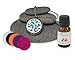 Aromatherapy Essential Oil Necklace Diffuser Gift Set, Stainless Steel Locket & Chain with Extension, 3 Interchangeable Inspiration Jewelry Charms + 6 Refill Pendant Pads + Oil