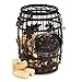 Alayna Cork Holder, Barrel For Wine Cork Collection, 8.5 inch, Metal, Vintage, Classy, Bronze Design