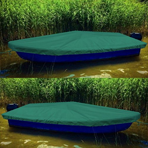 Anka Abdeckplane Boot Grün 440cm x 145cm für Anka Ruderboot Plane mit Kordelseil und Schlaufen Premium Persenning…
