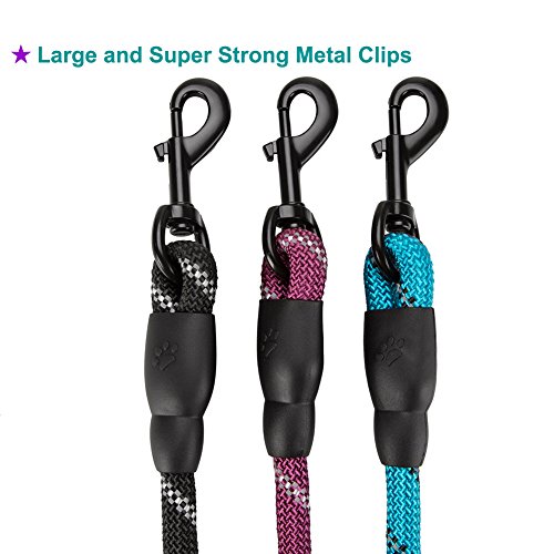 image for JBYAMUS 5 FT Strong Dog Leash with Comfortable Padded Handle and Highl
