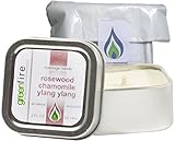 Greenfire All Natural Massage Oil Candle, Rosewood Chamomile Ylang Ylang, Travel Size 2 Fluid Ounce