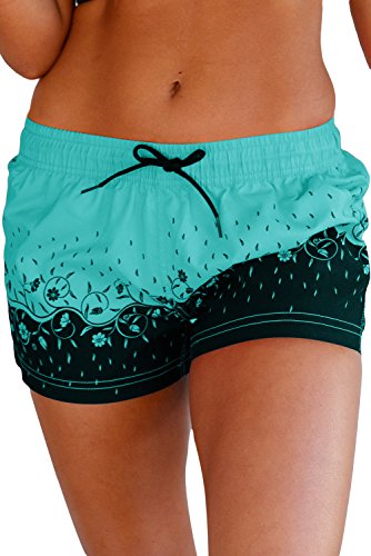 Patchwork print swimming panty bottom for women