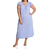 Shadowline Women's Cap Sleeve Long Nightgown