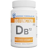 Systemic Formulas DB12 Digest VIT. B12 - Digestives + Vitamin B12. B12 Formula with Enhanced B12 Absorption.