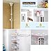 Alice Constant Tension Shower Caddy Pole, Commecial Grade Rustproof Corner Rack - Ivory