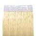 100% Remy Tape in Human Hair Extensions Grade 6A 16-22inch Double Side Tape Seamless Skin Weft Natural Hair Extensions Long Straight Silky (16