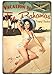 ERLOOD Vacation in the Bahamas Beach Pin up Girl Retro Vintage Decor Metal Tin Sign 12 X 8 Inches
