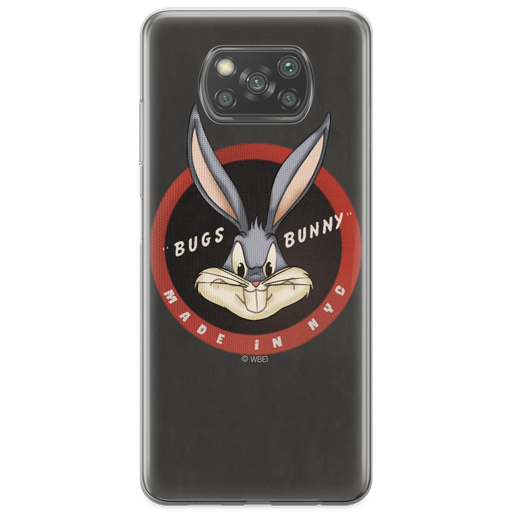 ERT GROUP mobile phone case for Xiaomi POCOPHONE X3 original and officially Licensed Looney Tunes pattern Bugs 006 optimally adapted to the shape of the mobile phone, case made of TPU