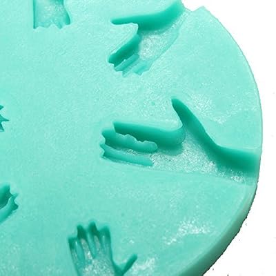 "3D Silicone 6pcs Palm Cake Mold Fondant Chocolate Mould" shopping