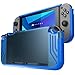 Mumba case for Nintendo Switch, [Slimfit Series] Premium Slim Clear Hybrid Protective Case for Nintendo Switch 2017 release (Blue)