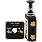 Buyers Products BAV010 4-Way 2-Position Manual Air Valve With Five 1/8 Inch NPT Ports, For Use With Tailgate Applications, Air Compression, Pneumatics, Dump Body Hardware &amp; Accessories