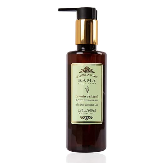 Kama Ayurveda Lavender Patchouli Body Cleanser with Pure Essential Oils of Lavender and Patchouli, 200ml