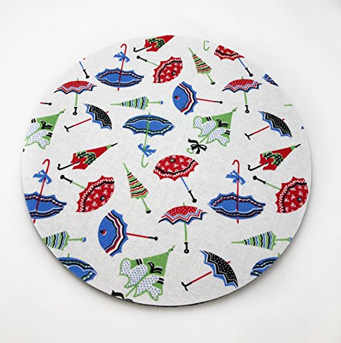 Umbrellas Mouse Pad / Fabric Covered / Office Supplies / Home Office / Decor / Desk / Mac Book / PC / Mousepad / Work Space / Office decor / Retro