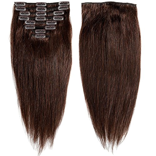 10 inch 70g Clip in Remy Human Hair Extensions Full Head 8 Pieces Set
