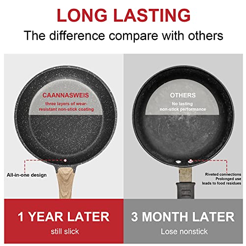 Pots and Pans Set Caannasweis Kitchen Nonstick Cookware Sets Granite