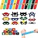 Superhero Slap Bracelets - 42PCS The Avengers Slap Bracelet for Kids Boys - The Avengers Birthday Party Supplies Favors - Cartoon Superhero Party Stickers(50 Pack)