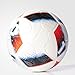 adidas Performance Euro 16 Glider Soccer Ball, White/Bright Blue/Solar Red/Silver Metallic, Size 5