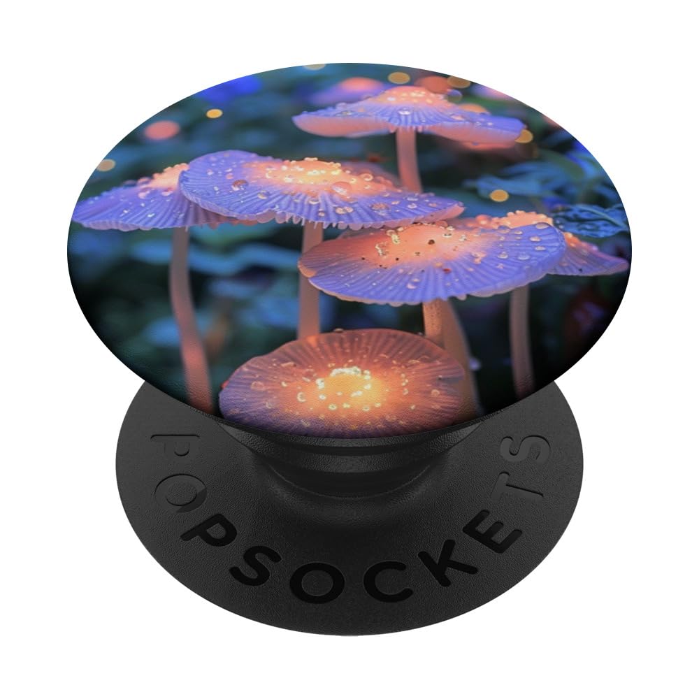 Mushroom Colorful Aesthetic Mushrooms PopSockets Swappable PopGrip