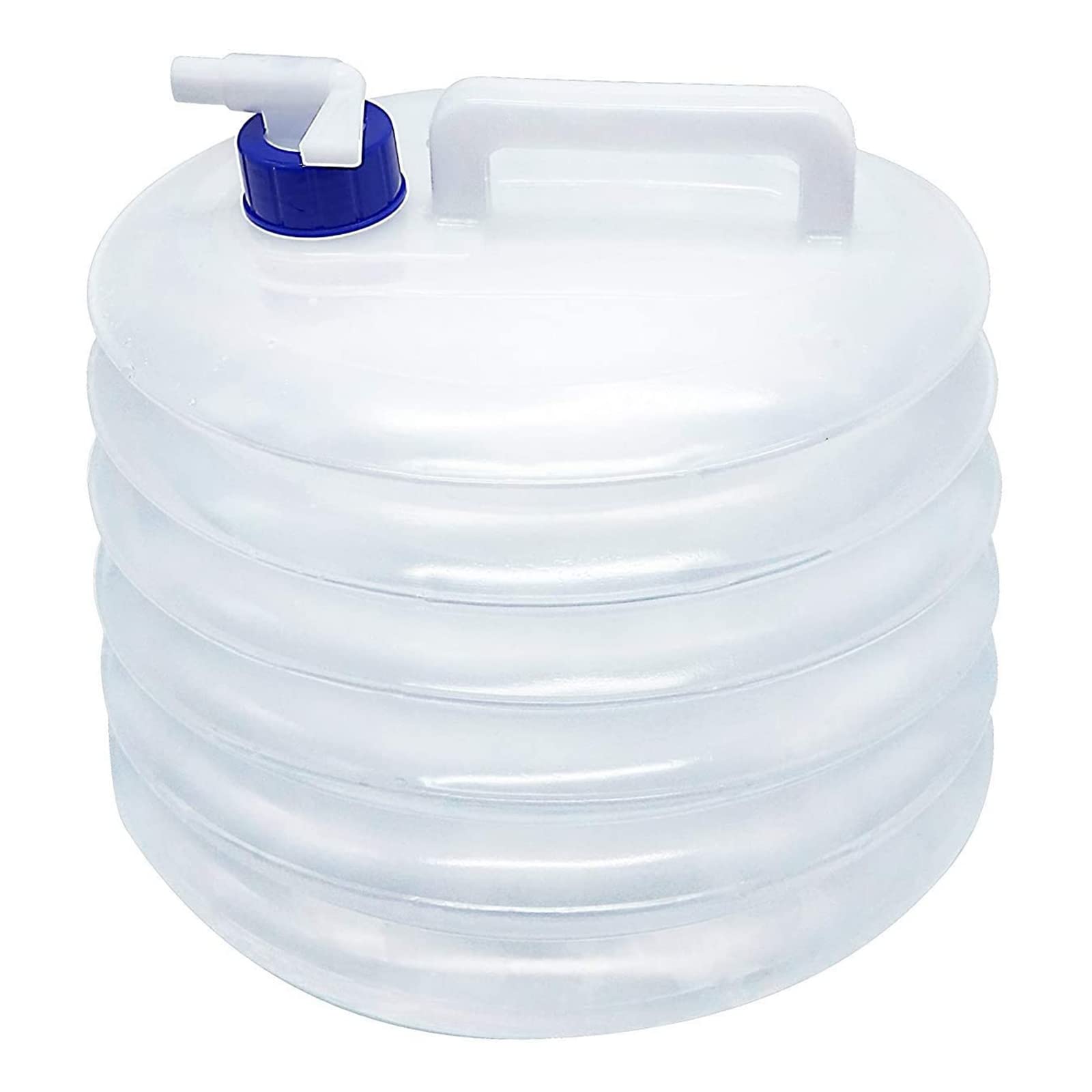 FOXNSK Collapsible Water Container, 5L 10L 15L Portable Folding Water Carrier with Tap, BPA Free Water Carrier Tanks - Water Storage for Camping, Hiking, Climbing, Outdoor, Fishing, Travel (15L)