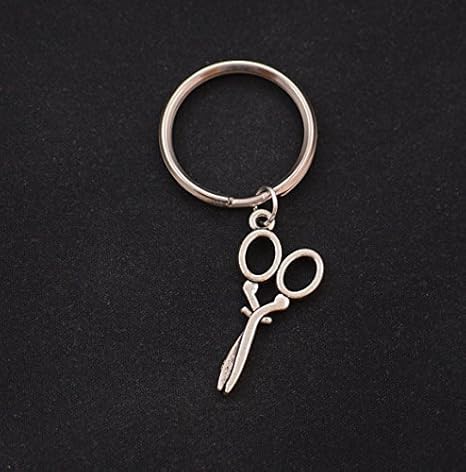 Amazon Com Small Scissors Keychain Silver Fancy Scissors Charm