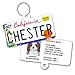 License Plate Custom Dog Tags for Pets - Personalized Pet ID Tags - Available For All 50 States - Dog Tags For Dogs - Dog ID Tag - Personalized Dog ID Tags - Cat ID Tags - With Pet Photo