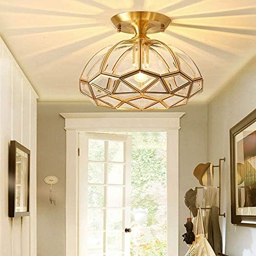 Z Liang ペンダントライト 高級感漂う モダンな照明小さなリビングルームシャンデリアアメリカのコンチネンタルベッドルームライトのすべての銅の入り口の廊下のための現代シンプルバルコニーの天井ランプ1 E27 インテリア照明 吊り下げ照明 Gcamedia Com