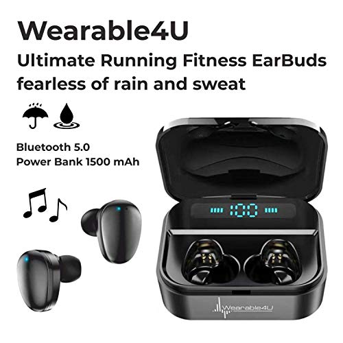 Garmin Venu GPS Smartwatch with AMOLED Display and Wearable4U Ultimate Black Earbuds with