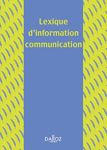 Lexique d'information communication