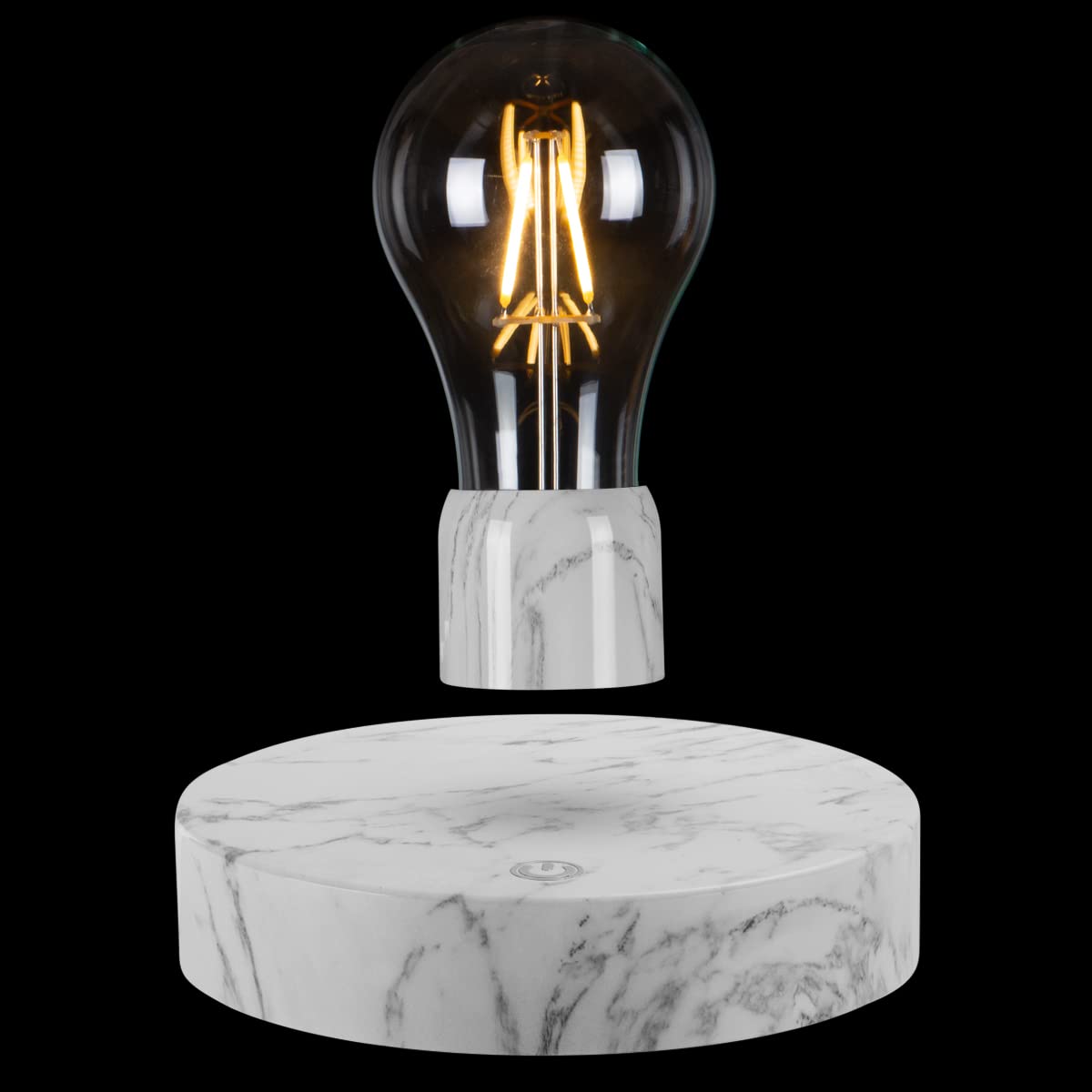 UVEHAS Magnetic Levitating Light Bulb, Floating LED Bulb Lamp with Touch Control, Levitation Rotating Bulb Night Lights, Creative Gifts, Tech Toys, Decorative Desk Lamp for Room Table Decor