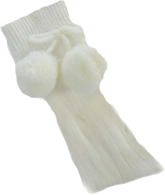 baby knee high socks with pom poms