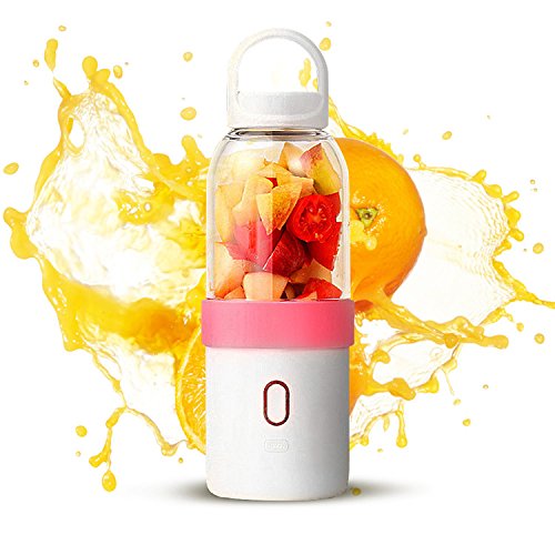 Yunhigh Compact USB Juicer Blender with Lid Portable Electric Juicer Cup Juice Smoothie Maker for Vegetables and Fruit