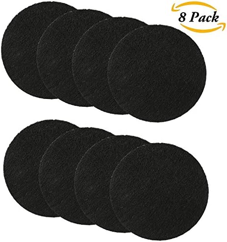 Compost Bin Filters, 8 Pack Round Kitchen Compost Pails Refill Replacement Filters - Freshens Air and Traps Odors