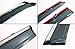 Premium Smoke Tinted Window Visor Rain Guard Deflector W/Clips & Chrome Trim Compatible with for 2013-2015 Nissan Altima 4 Door Sedan