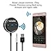 Veneibe Bluetooth 4.1 Car Receiver, Wireless Phone Call & Music Streaming Car Kit with Built-in Mic Music Streaming Echo and Noise Reduction Multi-Point Access Magnetic Base(Silvery)
